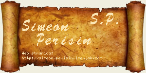Simeon Perišin vizit kartica